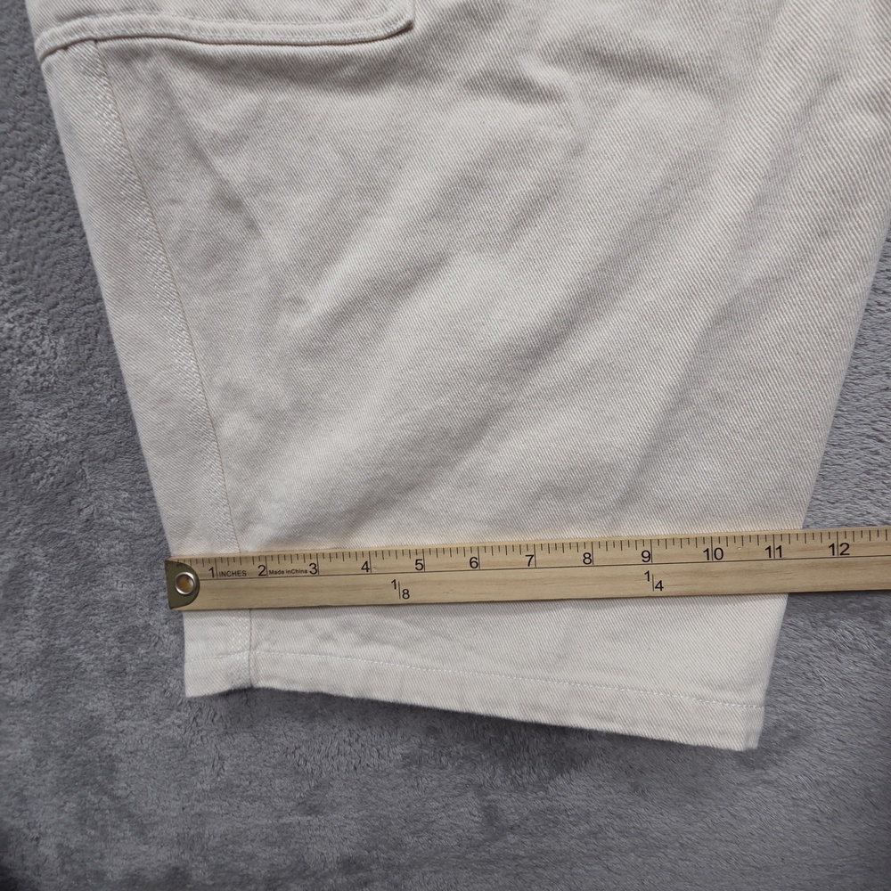 Nike Life Men's Utility Pants L Measured 34x26 Beige White Cargo Cotton - Picture 8 of 14